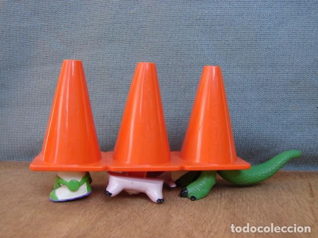 Juguetes antiguos y Juegos de colecci&oacute;n: 3 CONOS A RESORTE DE TOY STORY - APPLAUSE