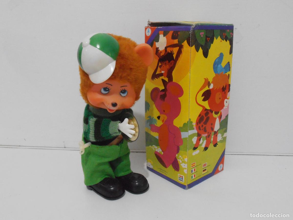 Juguetes antiguos y Juegos de colecci&oacute;n: MU&Ntilde;ECO OSO TOCA LOS PLATILLOS A CUERDA, BARBAL, CAJA ORIGINAL, NUEVO, A&Ntilde;OS 70