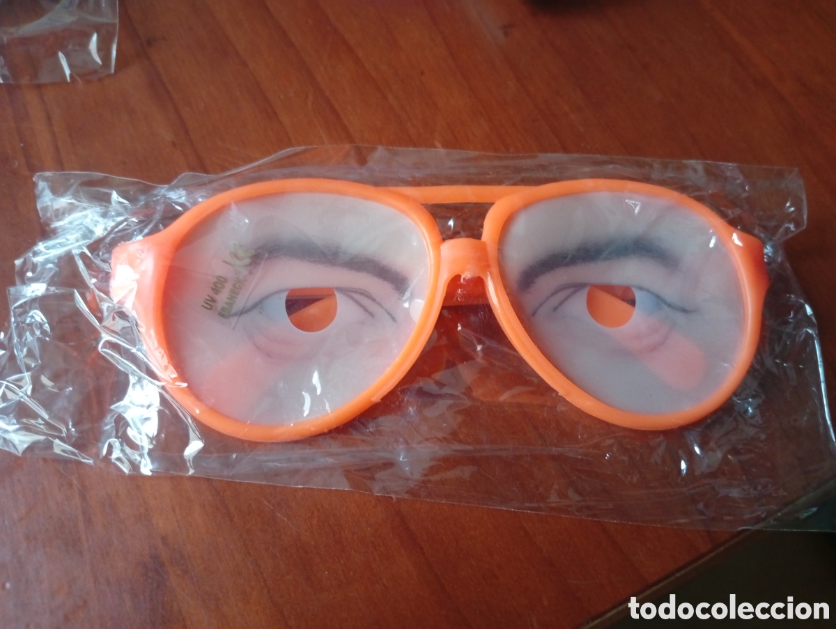 Juguetes antiguos y Juegos de colecci&oacute;n: GAFAS BROMA ARTICULO CARNAVAL OJOS GRACIOSAS GRACIOSO CARAS NARANJA
