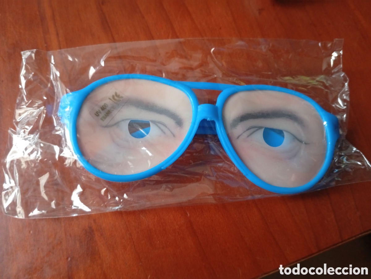 Juguetes antiguos y Juegos de colecci&oacute;n: GAFAS BROMA ARTICULO CARNAVAL OJOS GRACIOSAS GRACIOSO CARAS AZUL