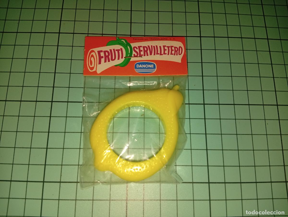 Juguetes antiguos y Juegos de colecci&oacute;n: Servilletero colecci&oacute;n fruti danone premium frutas limon