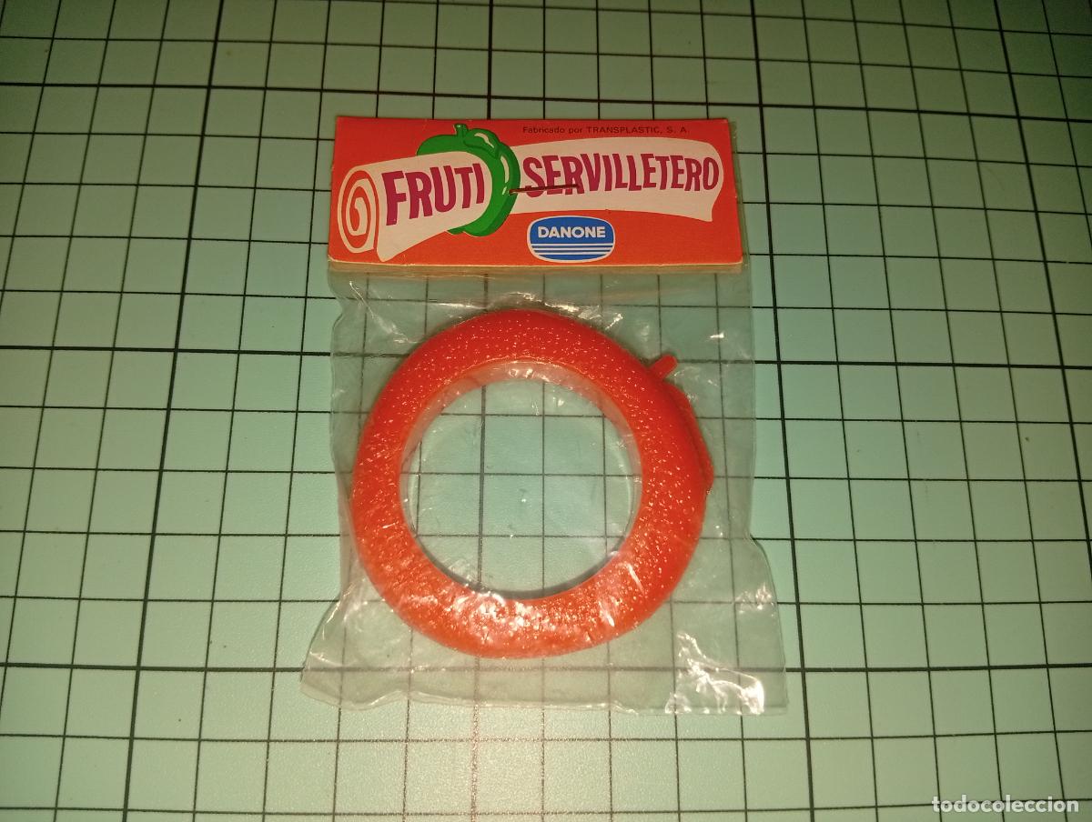 Juguetes antiguos y Juegos de colecci&oacute;n: Servilletero colecci&oacute;n fruti danone premium frutas naranja