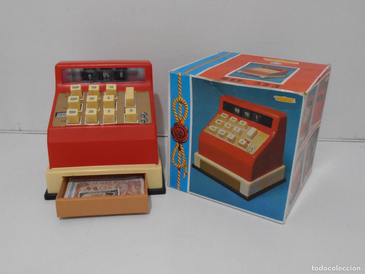 Juguetes antiguos y Juegos de colecci&oacute;n: CAJA REGISTRADORA MOLTO, REF 323, CAJA ORIGINAL, MADE IN SPAIN, A&Ntilde;OS 70