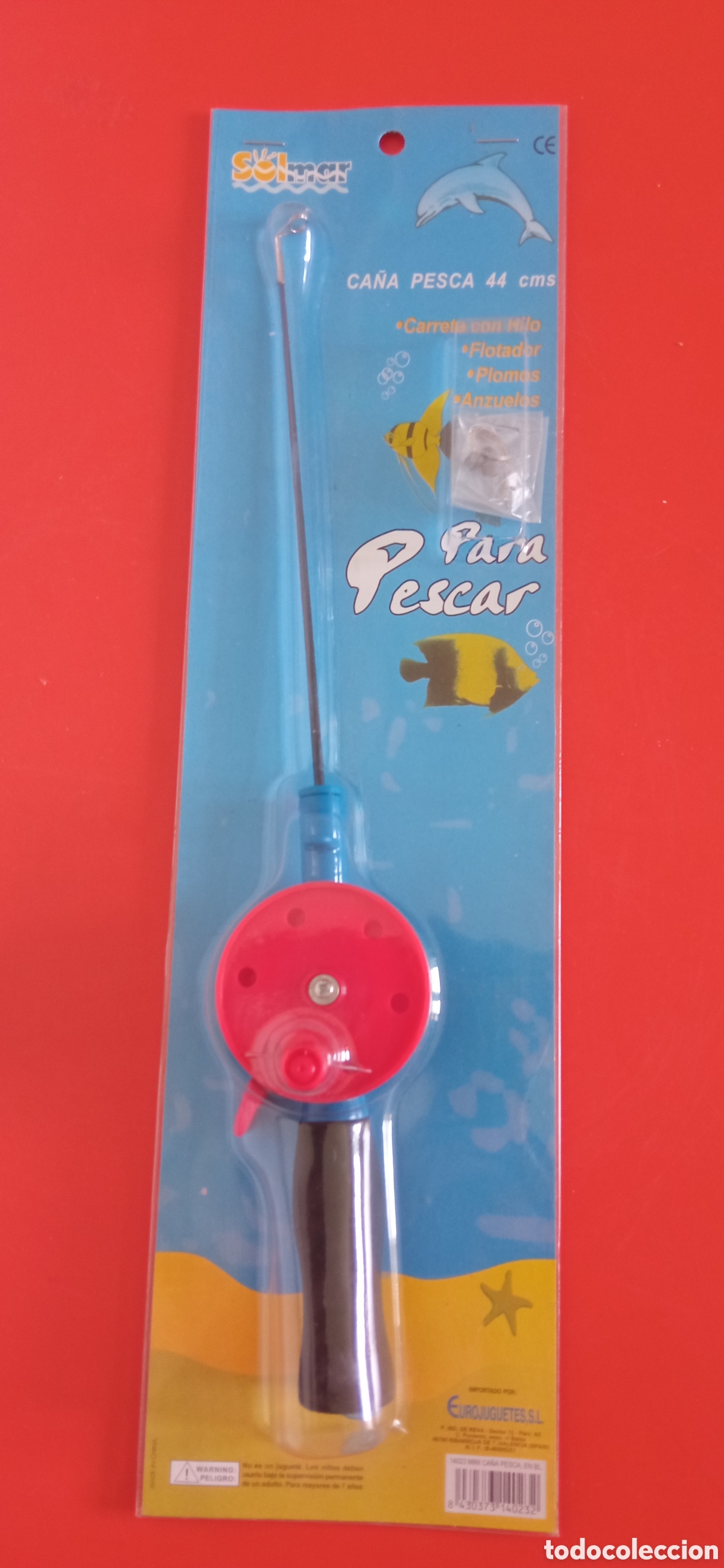 Juguetes antiguos y Juegos de colecci&oacute;n: CA&Ntilde;A DE PESCAR INFANTIL.EUROJUGUETES 90'S.BLISTER SIN ABRIR.