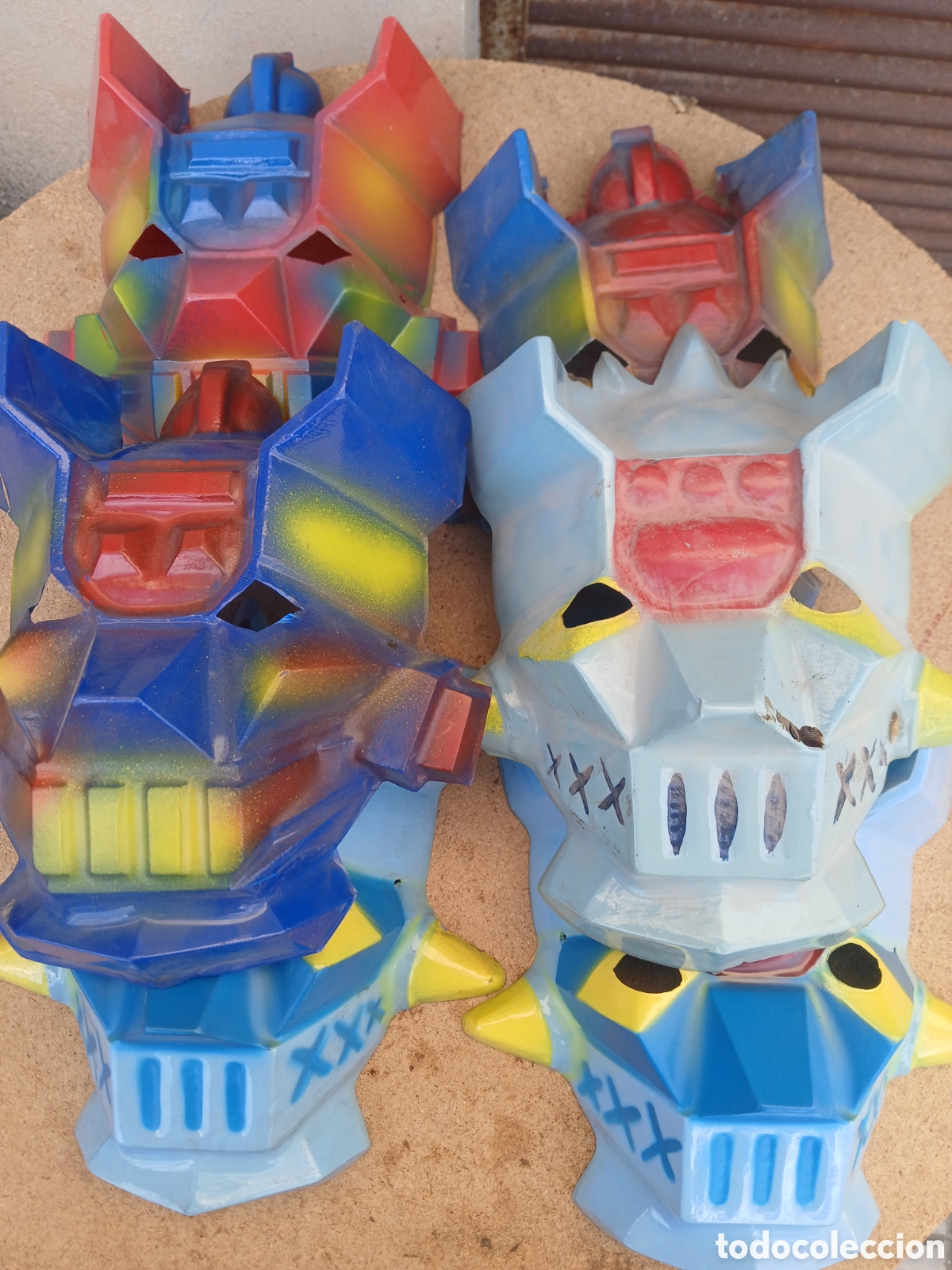 Juguetes antiguos y Juegos de colecci&oacute;n: LOTE,C6 CARETAS MASCARAS MAZINGER Z BRB MIRETE.