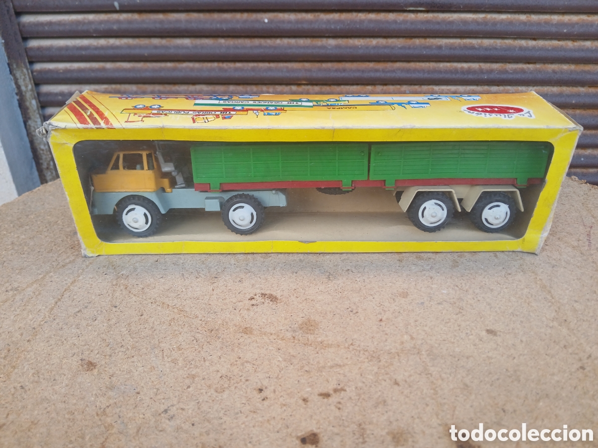 Juguetes antiguos y Juegos de colecci&oacute;n: CAMION TRAILERS DE PLASTICO EN CAJA ORIGINAL JUGUETES LA ILUSI&Oacute;N.