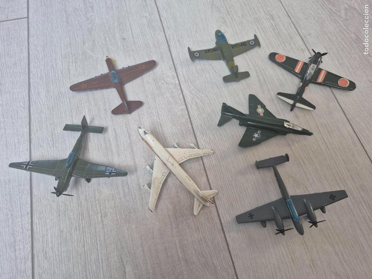Altes Spielzeug und Spiele: LOTE 7 AVIONES DE METAL PLAYART PLAY ART MADE IN HONG KONG PROVOST IBERIA JAPON PLAYME