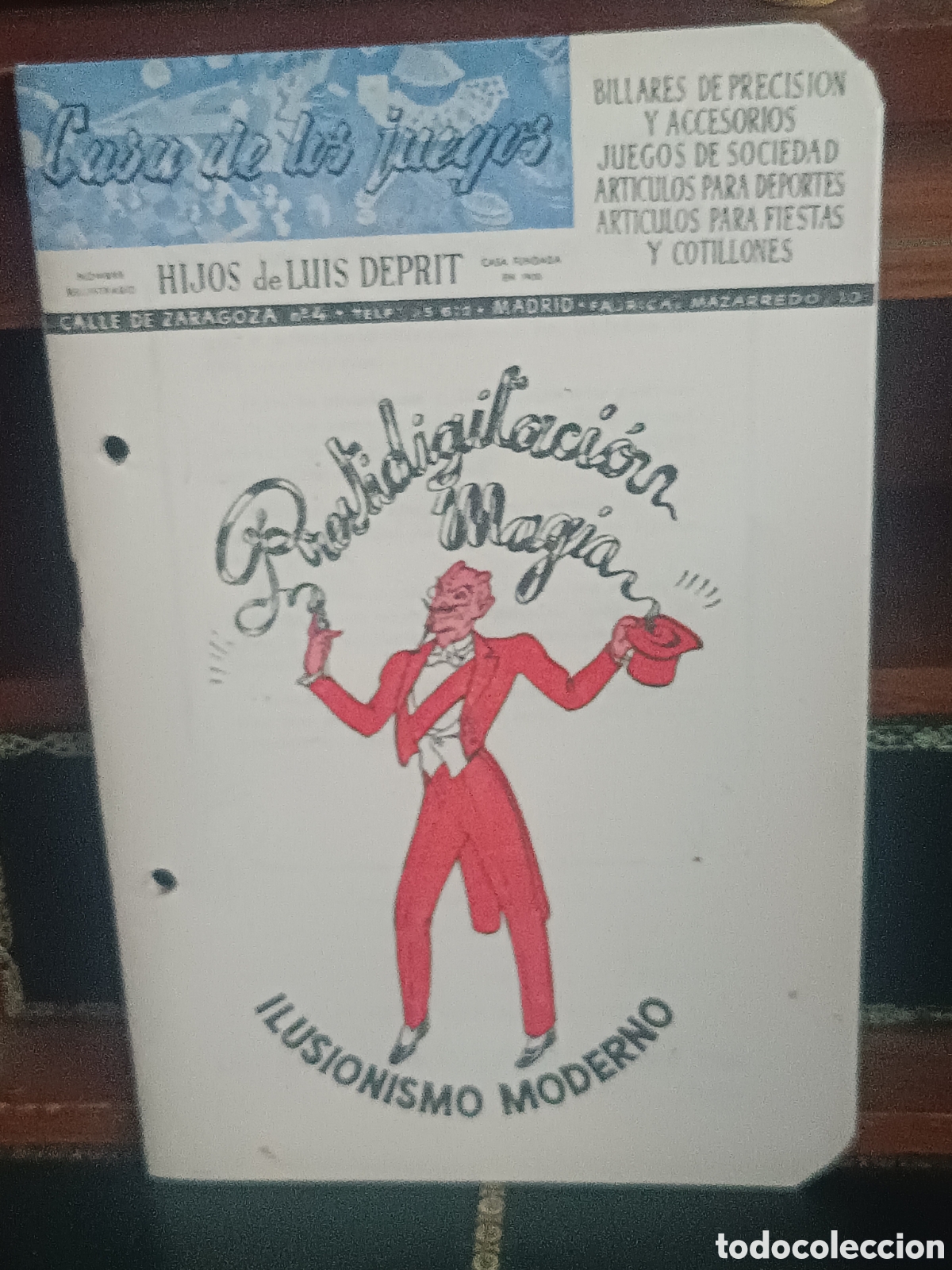 Juguetes antiguos y Juegos de colecci&oacute;n: CAT&Aacute;LOGO COMPLETO DE MAGIA E ILUSIONISMO &rdquo;LA CASA DE LOS JUEGOS&rdquo;. MADRID, 1946, (40 p&aacute;ginas)