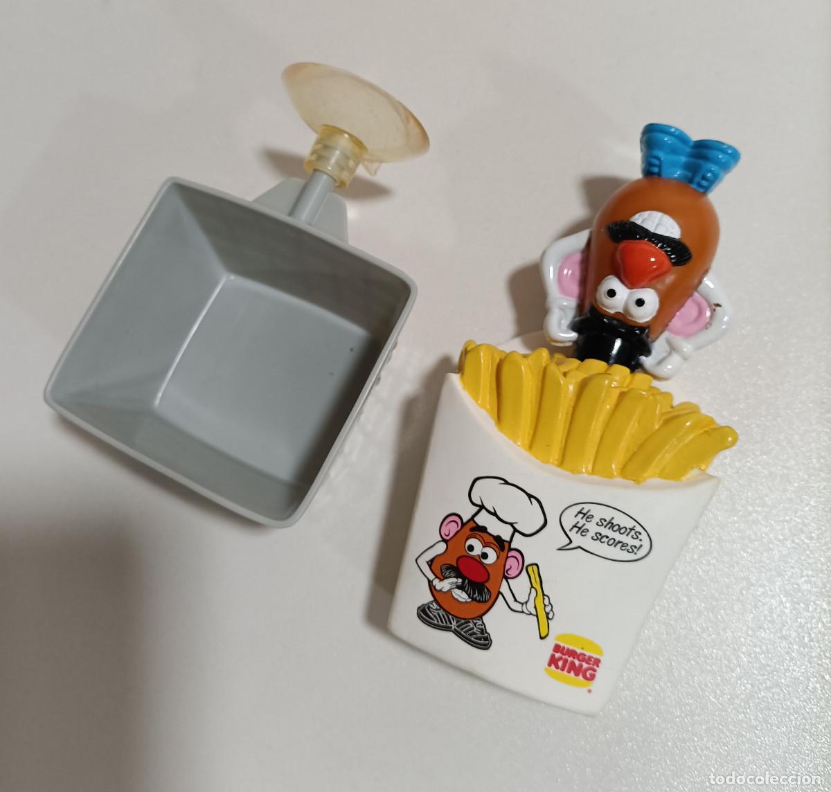 Juguetes antiguos y Juegos de colecci&oacute;n: mr potato head burger king kids club juego chips patatas cesta ventosa figura mu&ntilde;eco encestar