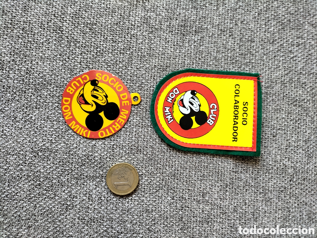 Juguetes antiguos y Juegos de colecci&oacute;n: Chapa y parche club don miki,nuevos