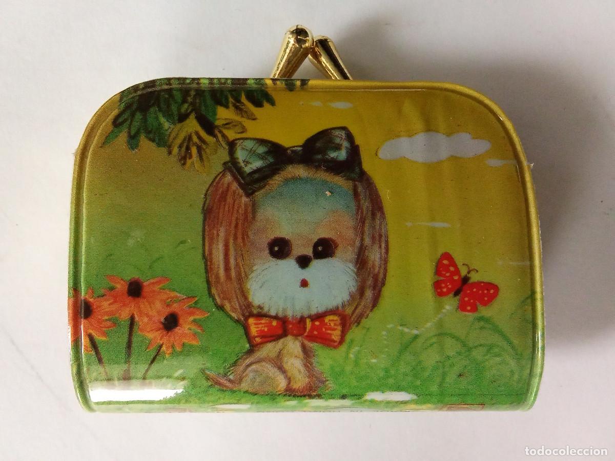 Juguetes antiguos y Juegos de colecci&oacute;n: Monedero cierre met&aacute;lico kiosko a&ntilde;os 60 - sin uso