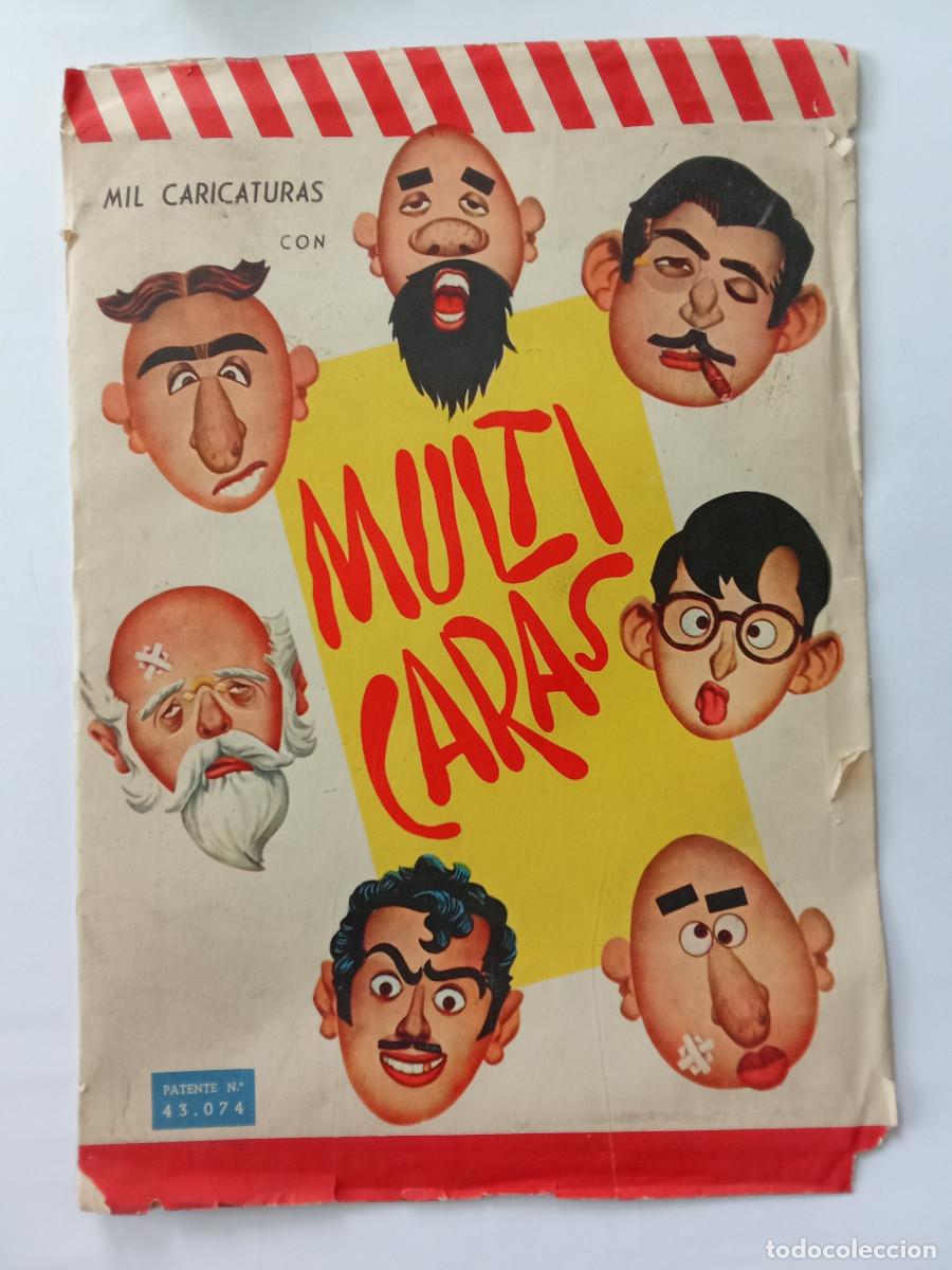 Juguetes antiguos y Juegos de colecci&oacute;n: Multicaras juguete recortable a&ntilde;os 60 - Dibujos Montalban