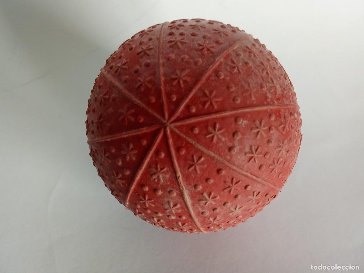 Juguetes antiguos y Juegos de colecci&oacute;n: Pelota roja de goma grande 7 cm kiosko a&ntilde;os 60 -70