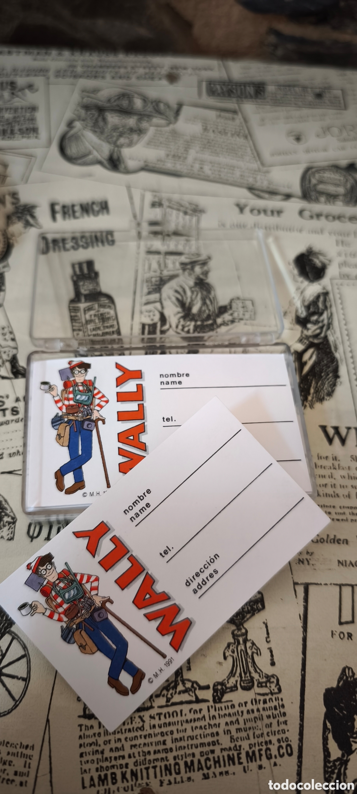 Juguetes antiguos y Juegos de colecci&oacute;n: Tarjetas de identificaci&oacute;n Wally
