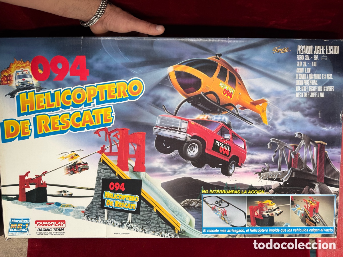 Juguetes antiguos y Juegos de colecci&oacute;n: Antiguo juego de Famosa,,Helicoptero de rescate!nuevo