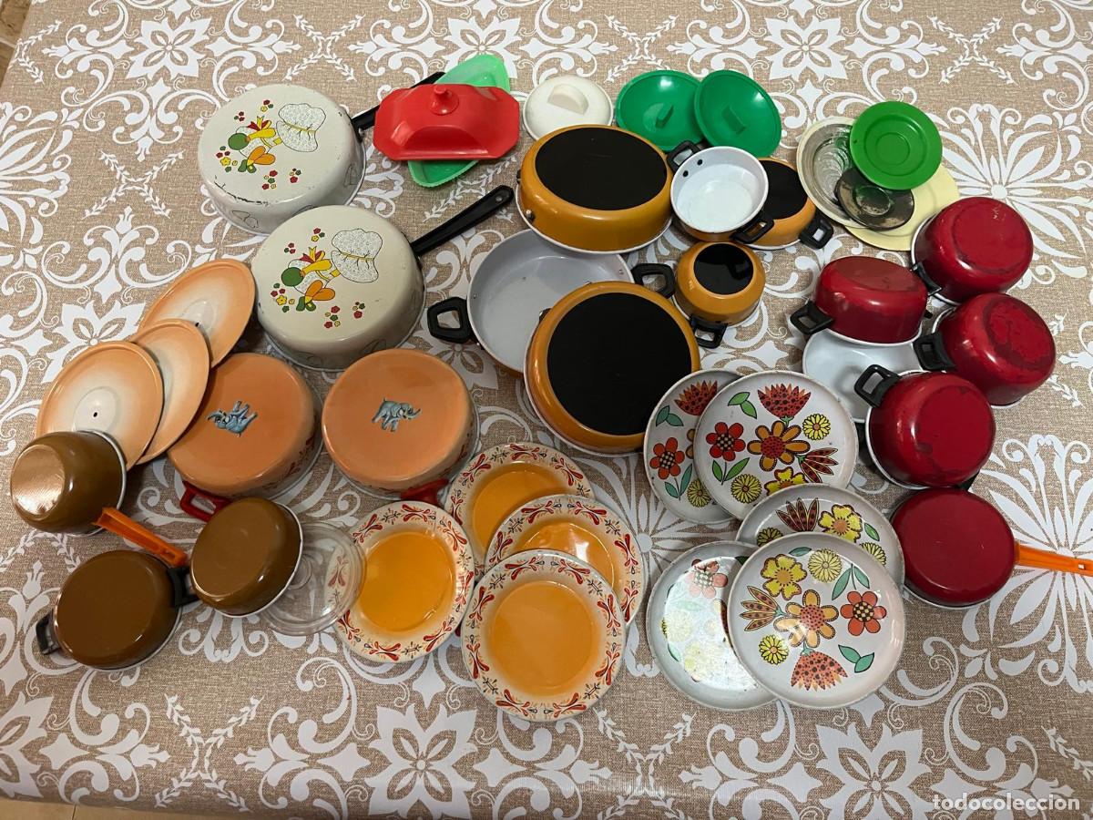 Juguetes antiguos y Juegos de colecci&oacute;n: Lote de cacharritos de cocina de los a&ntilde;os 70.