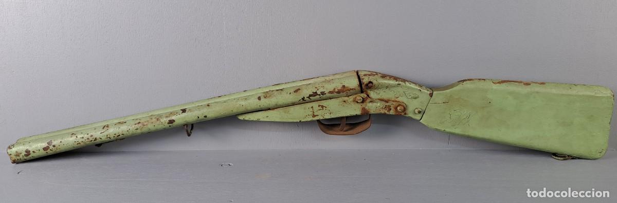 Juguetes antiguos y Juegos de colecci&oacute;n: Escopeta met&aacute;lica de juguete Jefe, a&ntilde;os 60