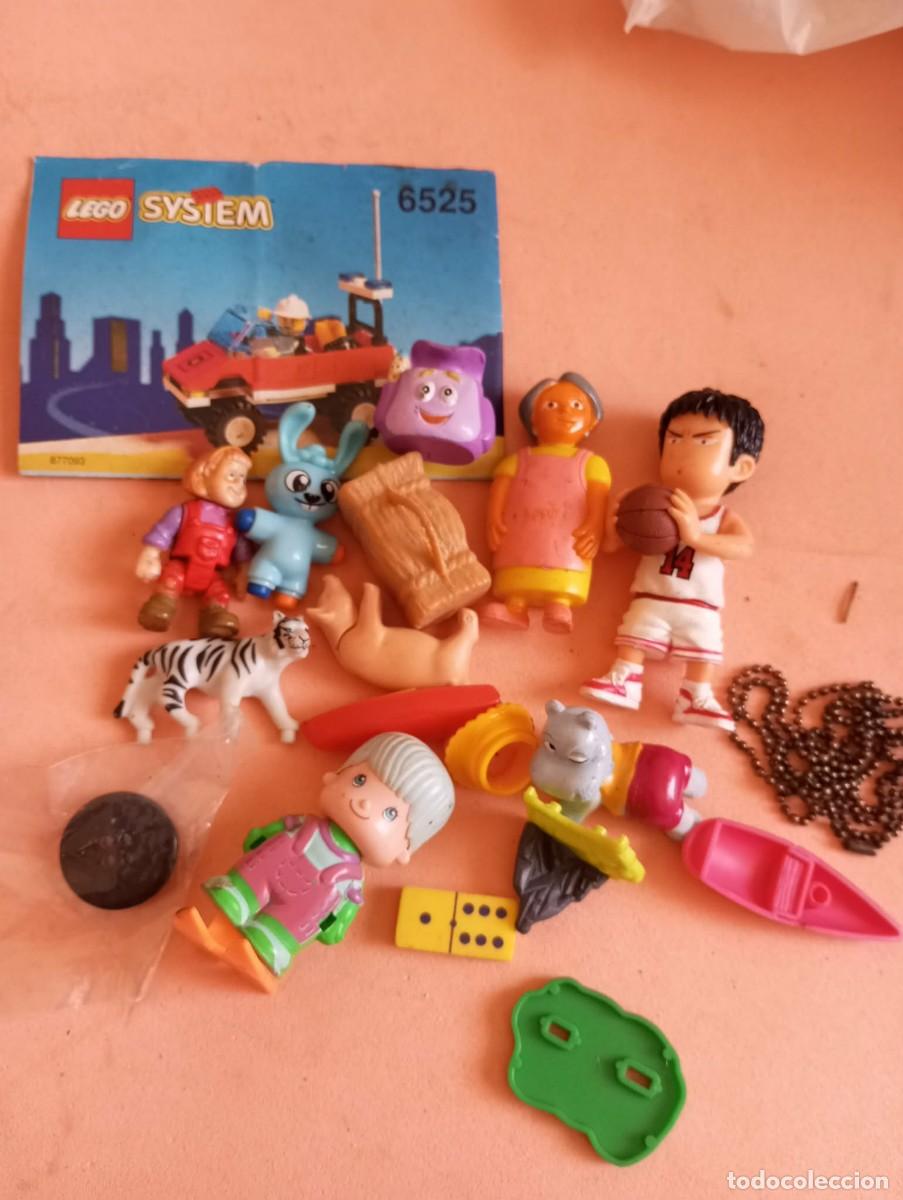 Juguetes antiguos y Juegos de colecci&oacute;n: lote varios juguetes, 1 pin y pon, cadena identificacion tipo Gjoe, piezas varias