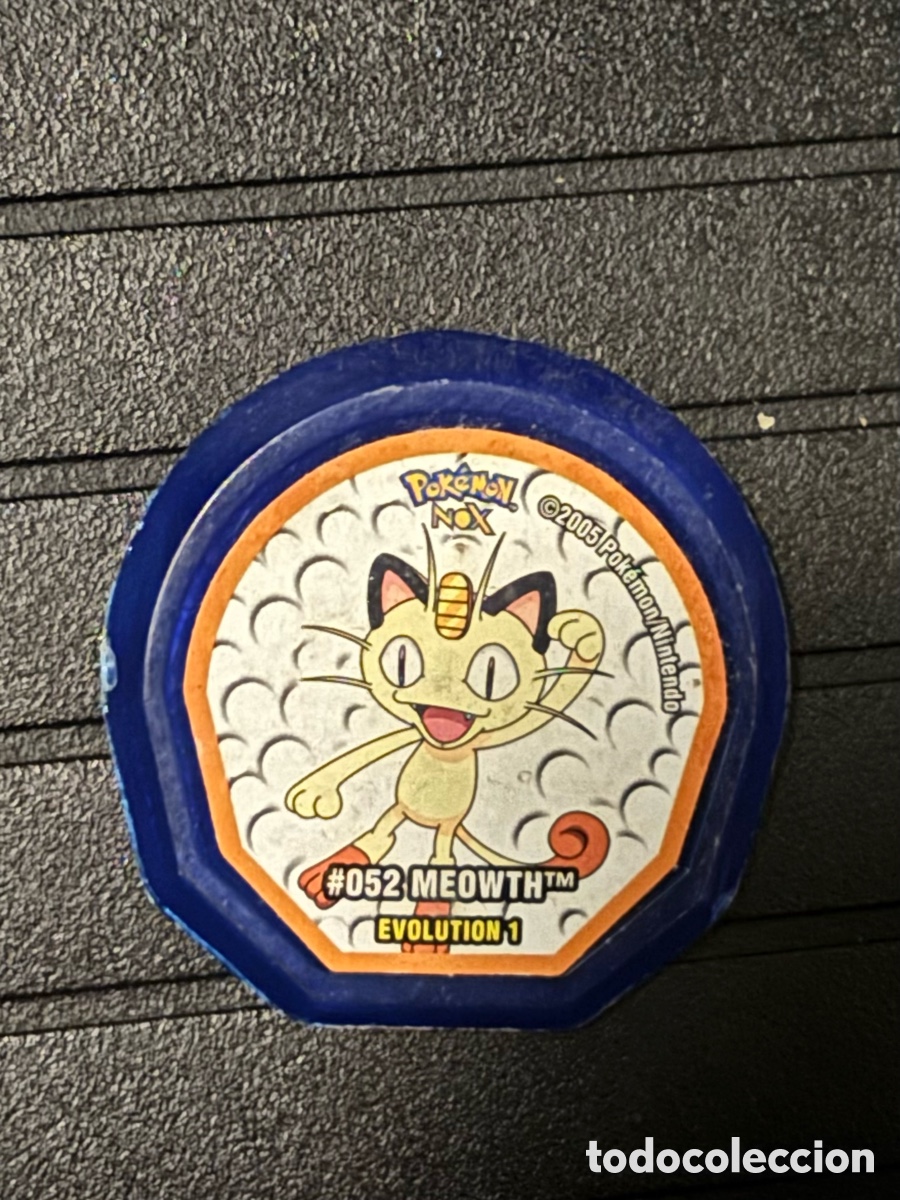 Juguetes antiguos y Juegos de colecci&oacute;n: Tazo Pokemon NOX 2005 Meowth 52