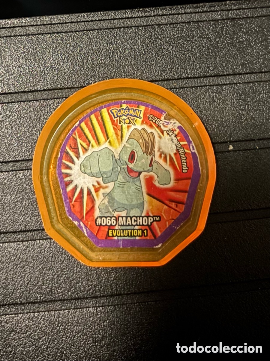 Juguetes antiguos y Juegos de colecci&oacute;n: Tazo Pokemon NOX 2005 Machop 66