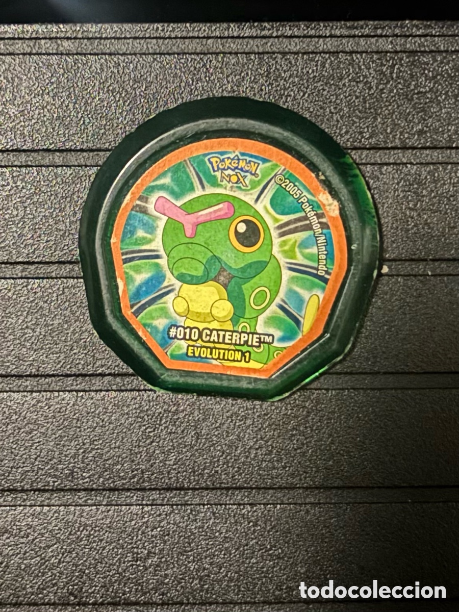 Juguetes antiguos y Juegos de colecci&oacute;n: Tazo Pokemon NOX 2005 Caterpie 10