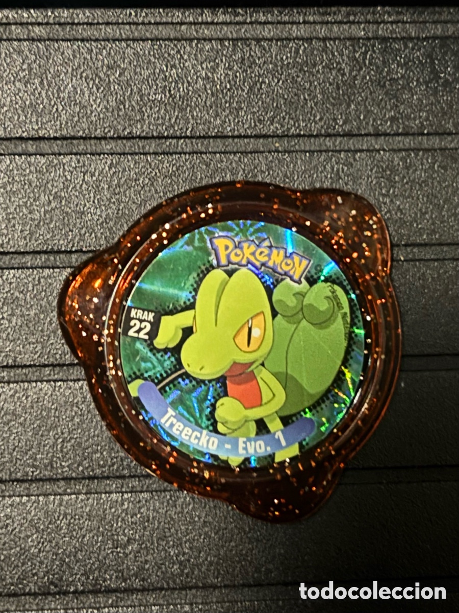 Juguetes antiguos y Juegos de colecci&oacute;n: Tazo Pokemon KRAK 2005 Treecko 22