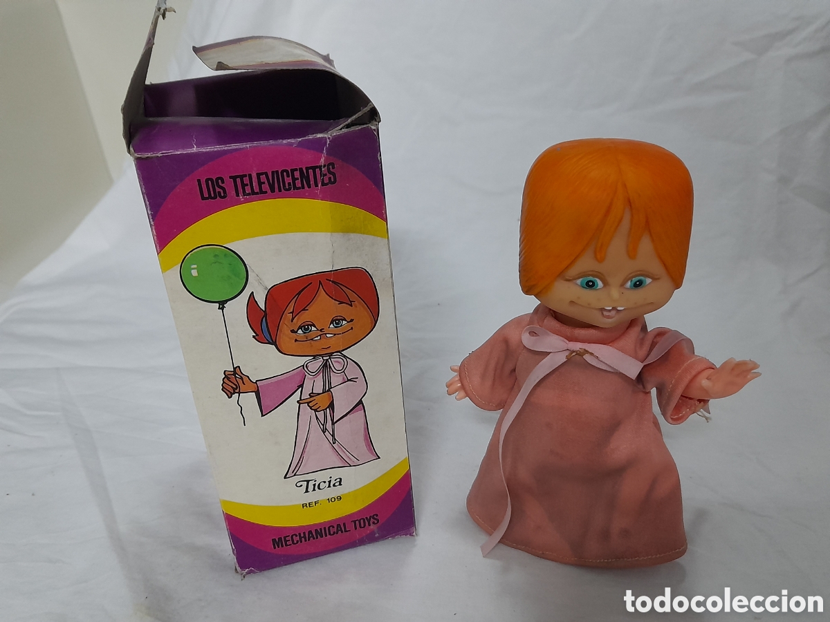 Juguetes antiguos y Juegos de colecci&oacute;n: ANTIGUO MU&Ntilde;ECO DE LOS TELEVICENTES. LICIA. DE FEBER. A CUERDA. REF. 107