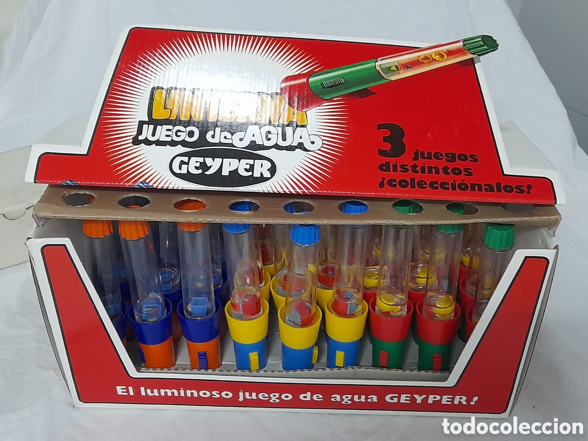 Juguetes antiguos y Juegos de colecci&oacute;n: ANTIGUO EXPOSITOR DE JUEGOS DE AGUA+LINTERNAS, DE GEYPER. SIN USAR