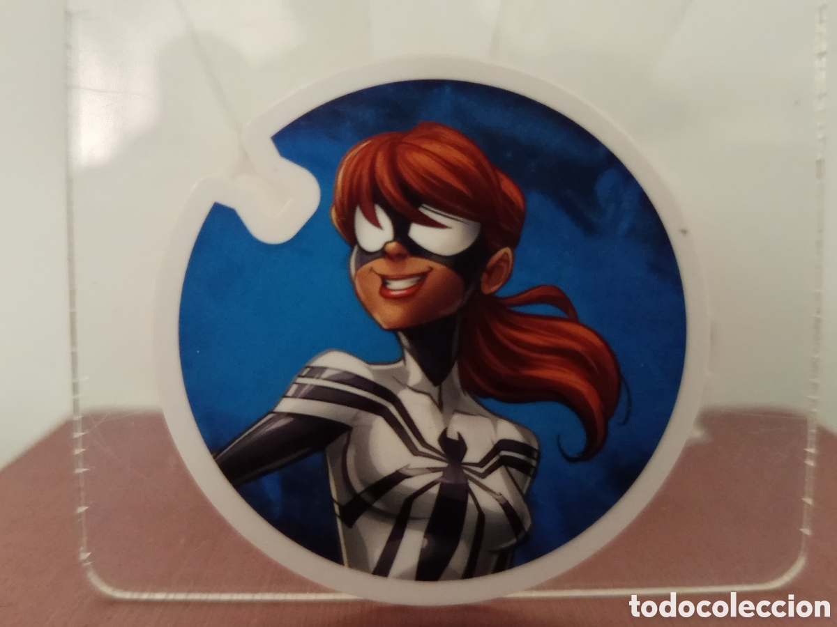 Juguetes antiguos y Juegos de colecci&oacute;n: ❇️ TAZO MARVEL FLIZZ SPIDER-GIRL 50 CARREFOUR ❇️