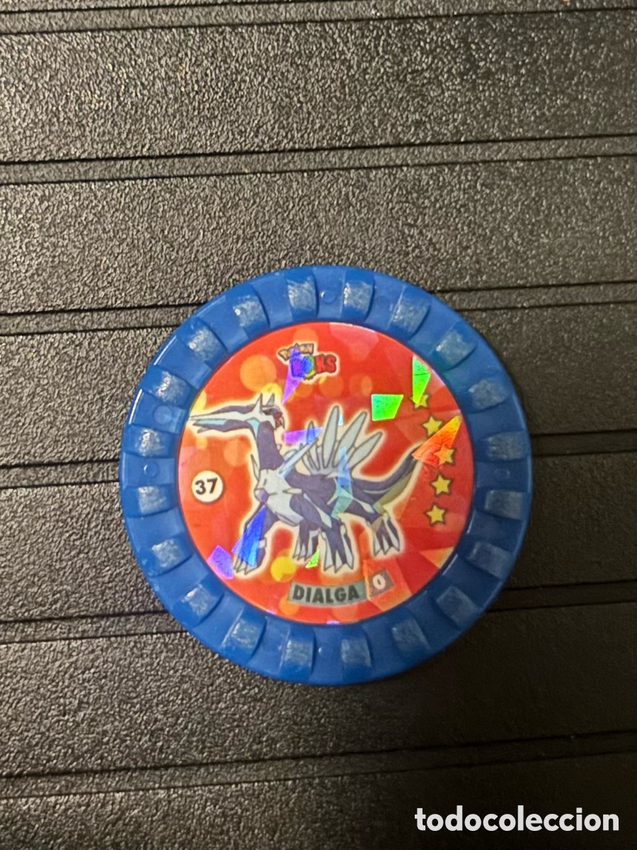 Juguetes antiguos y Juegos de colecci&oacute;n: Tazo ROKS POKEMON 37 Dialga