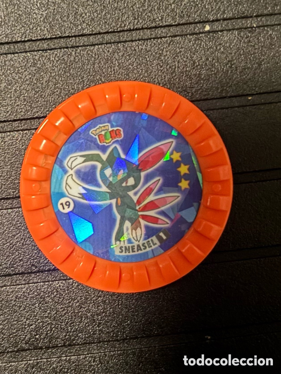 Juguetes antiguos y Juegos de colecci&oacute;n: Tazo ROKS POKEMON 19 sneasel