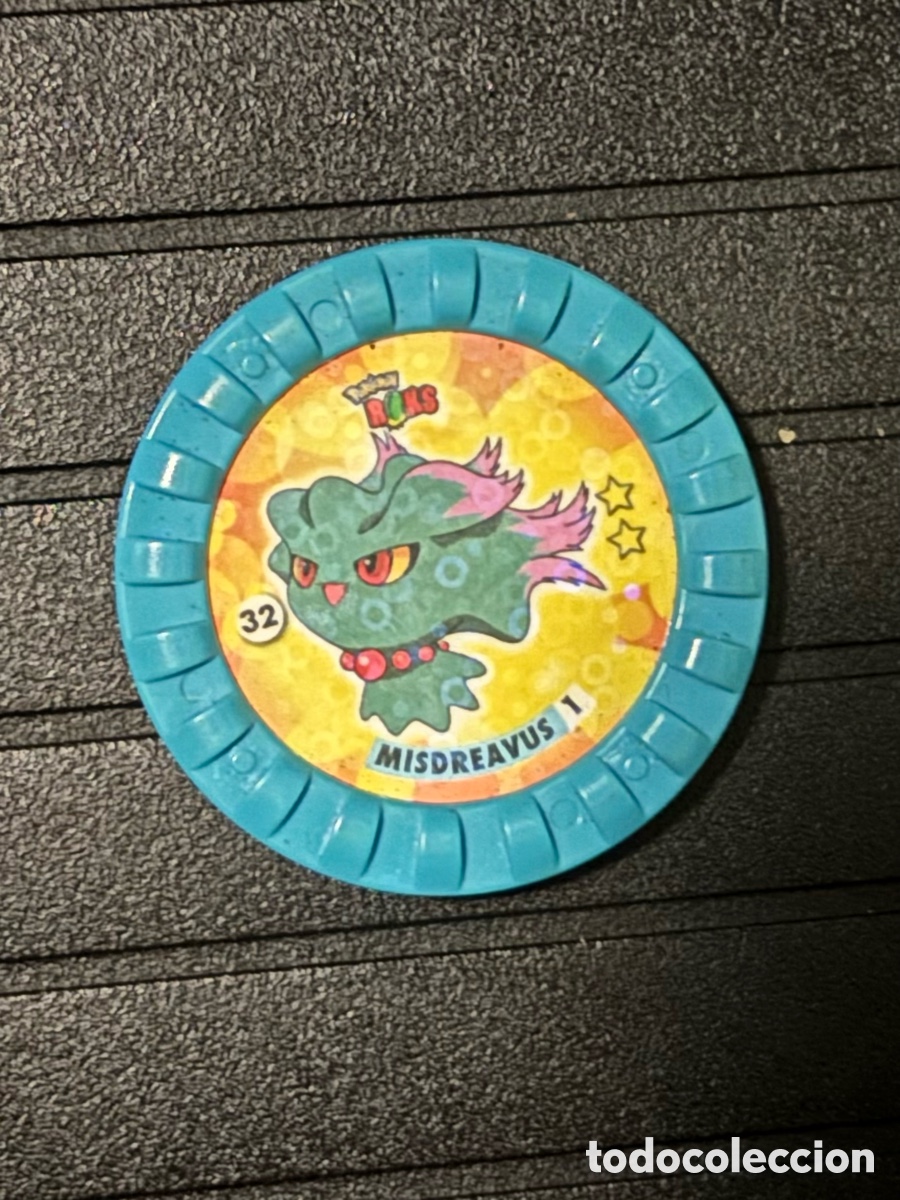 Juguetes antiguos y Juegos de colecci&oacute;n: Tazo ROKS POKEMON 32 misdreavus