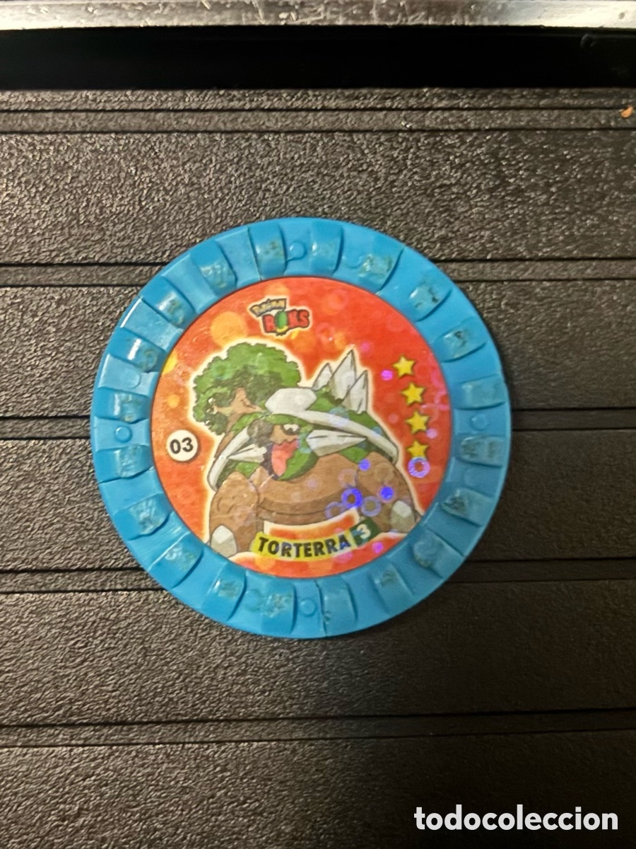 Juguetes antiguos y Juegos de colecci&oacute;n: Tazo ROKS POKEMON 03 torterra