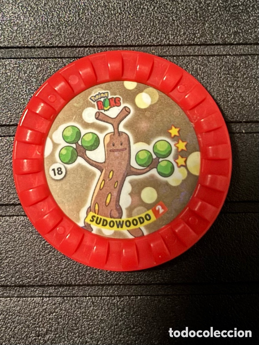 Juguetes antiguos y Juegos de colecci&oacute;n: Tazo ROKS POKEMON 18 sudowoodo