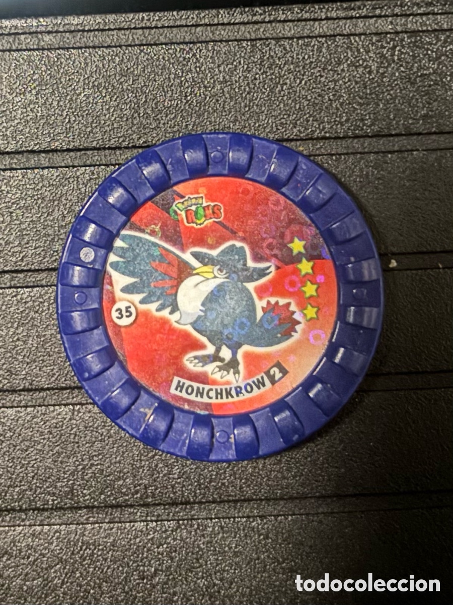 Juguetes antiguos y Juegos de colecci&oacute;n: Tazo ROKS POKEMON 35 honchkrow