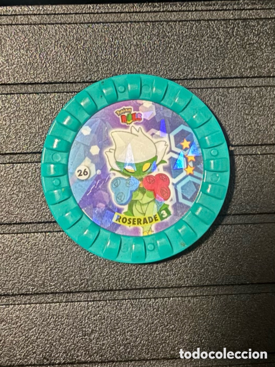 Juguetes antiguos y Juegos de colecci&oacute;n: Tazo ROKS POKEMON 26 roserade