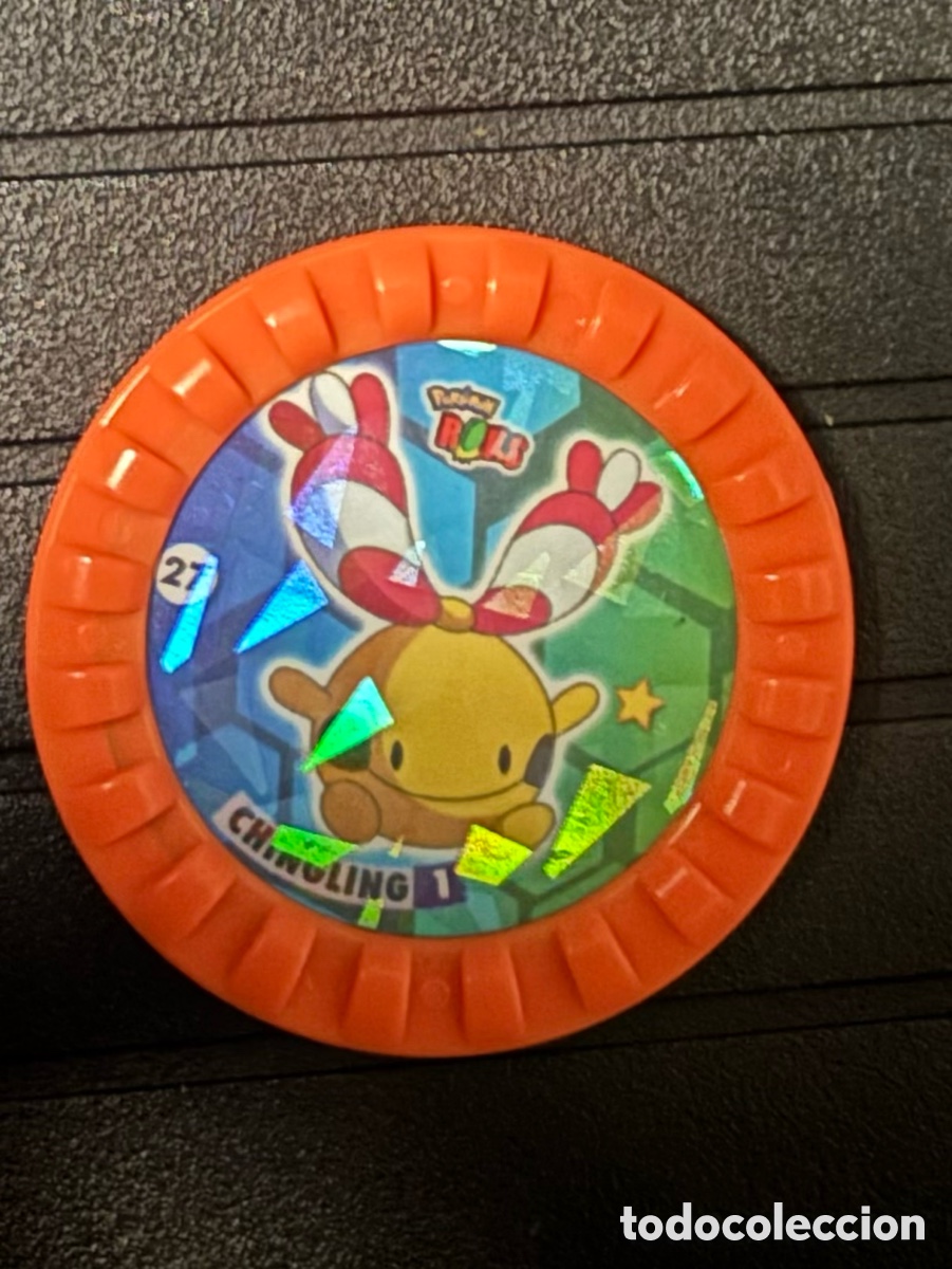Juguetes antiguos y Juegos de colecci&oacute;n: Tazo ROKS POKEMON 27 chingling