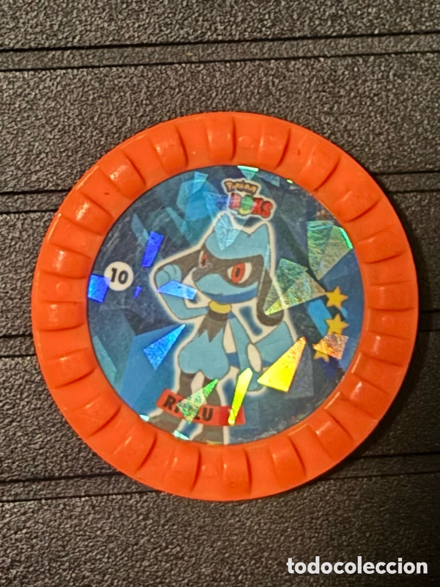 Juguetes antiguos y Juegos de colecci&oacute;n: Tazo ROKS POKEMON 10 riolu