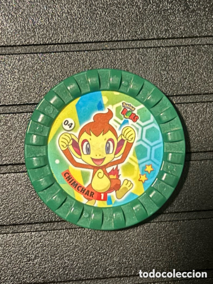 Juguetes antiguos y Juegos de colecci&oacute;n: Tazo ROKS POKEMON 04 chimchar