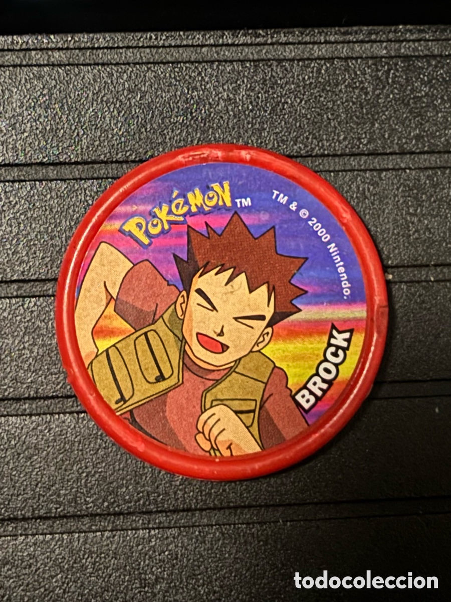 Juguetes antiguos y Juegos de colecci&oacute;n: Master Tazo de la colecci&oacute;n Pok&eacute;mon de Matutano a&ntilde;o 2000 BROCK