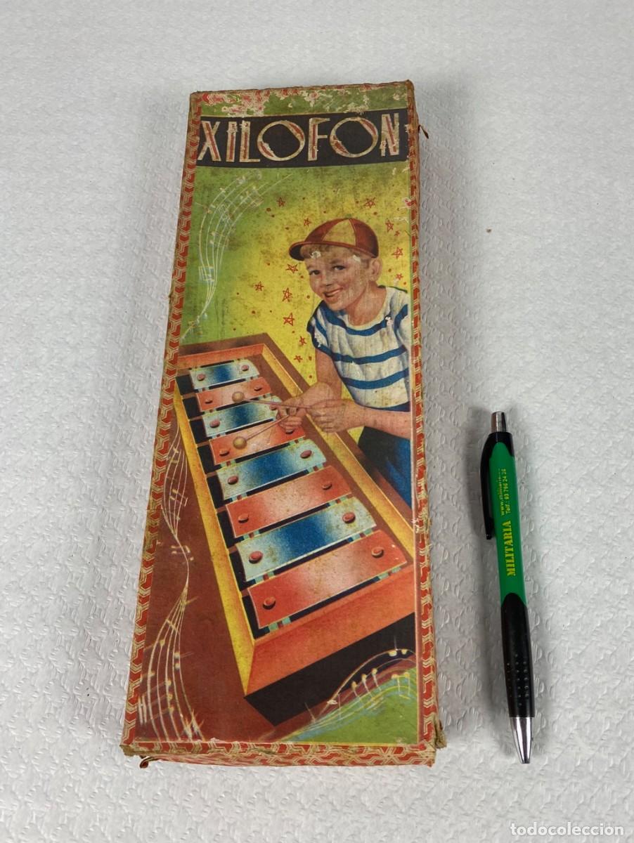 Juguetes antiguos y Juegos de colecci&oacute;n: Antiguo Xilof&oacute;n en su caja original, a&ntilde;os 50