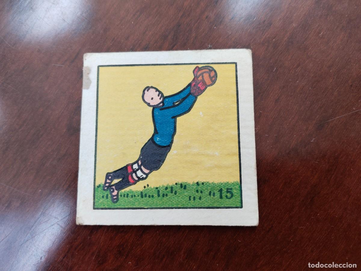 Juguetes antiguos y Juegos de colecci&oacute;n: Antiguo cart&oacute;n de juego. Portero de f&uacute;tbol.