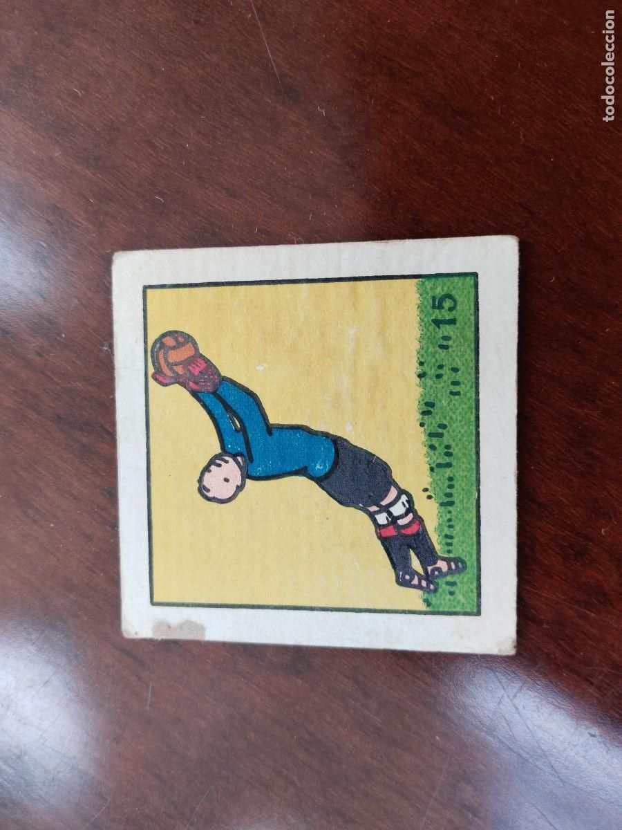 Juguetes antiguos y Juegos de colecci&oacute;n: Antiguo cart&oacute;n de juego. Portero de f&uacute;tbol.