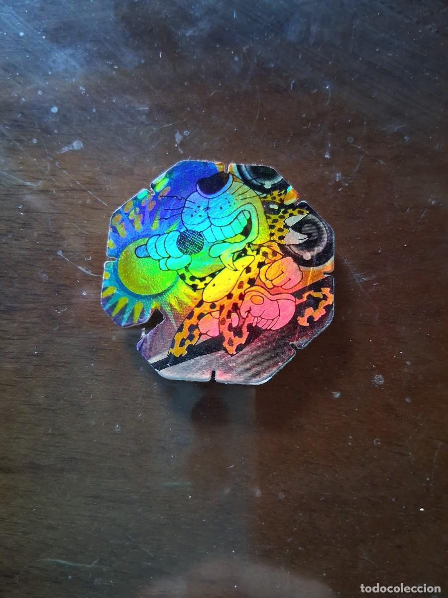 Juguetes antiguos y Juegos de colecci&oacute;n: Tazo matutano m&uacute;sica FLASH ROCK & CHESTER N&deg; 4 cantante