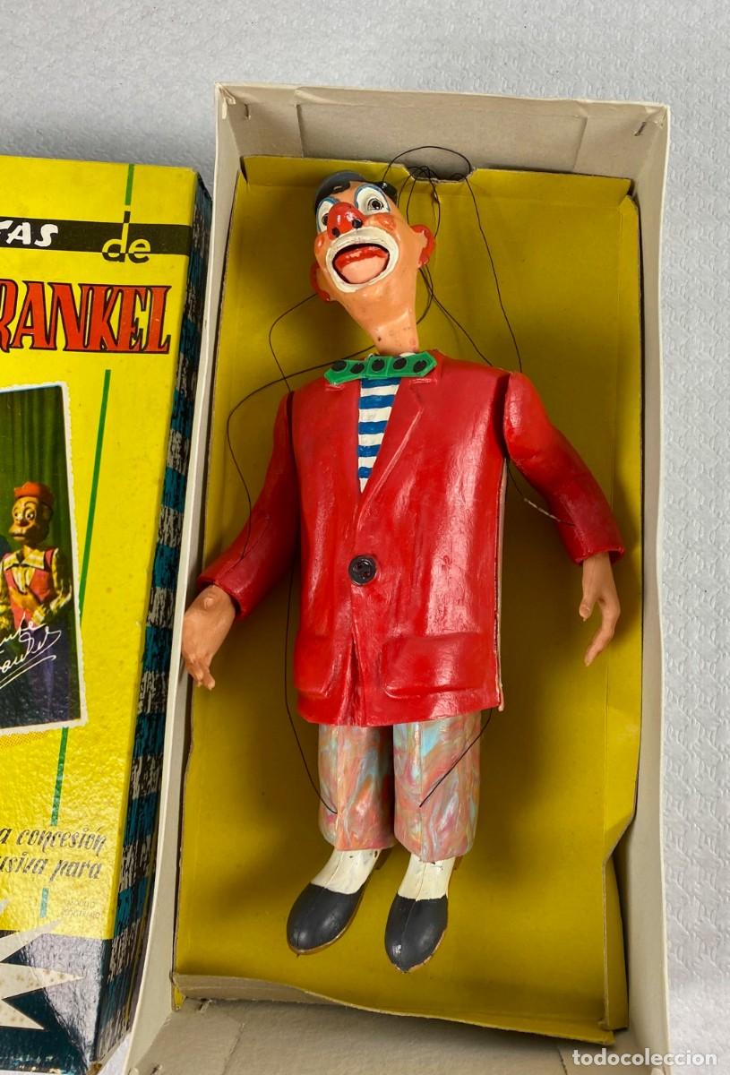 Juguetes antiguos y Juegos de colecci&oacute;n: Marioneta del payaso tonto de Herta Frankel de esteroplast a&ntilde;os 60 en su caja original