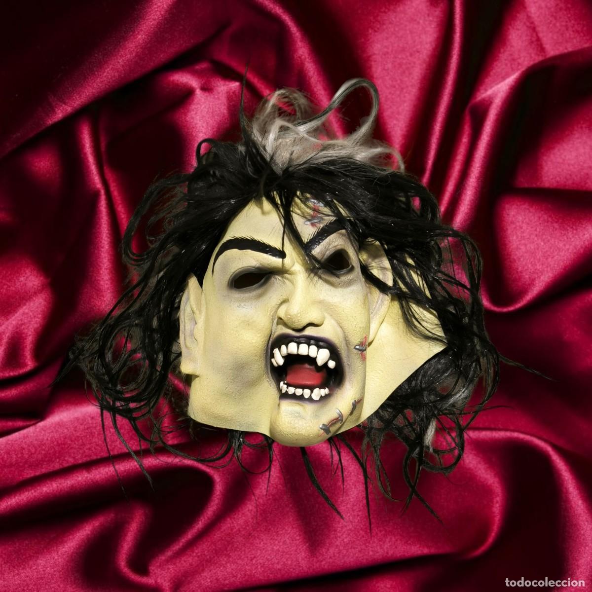 Juguetes antiguos y Juegos de colecci&oacute;n: M&aacute;scara Terror&iacute;fica Con Pelo Para Carnaval Y Halloween &ndash; Impacto Escalofriante