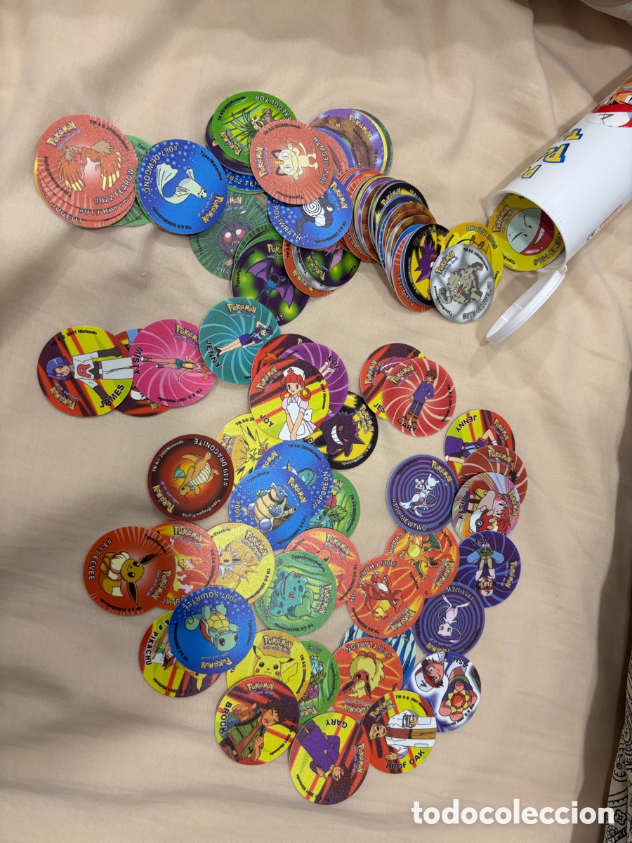 Juguetes antiguos y Juegos de colecci&oacute;n: Pack 168 tazos Pokemon 1 y 2 sin repetir