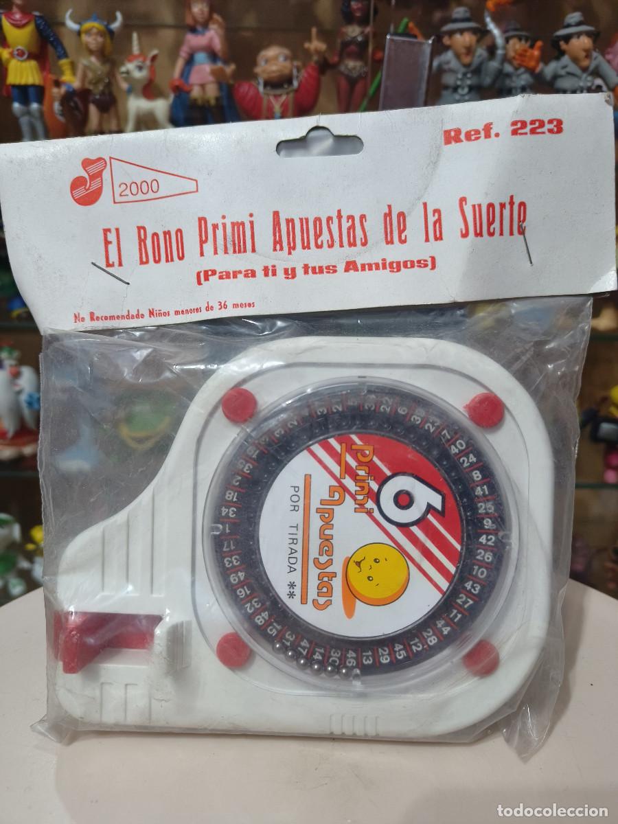 Juguetes antiguos y Juegos de colecci&oacute;n: Rareza Antiguo juego de azar Bono Primi apuestas juguete precintado a&ntilde;os 70 80 para hacer Primitivas