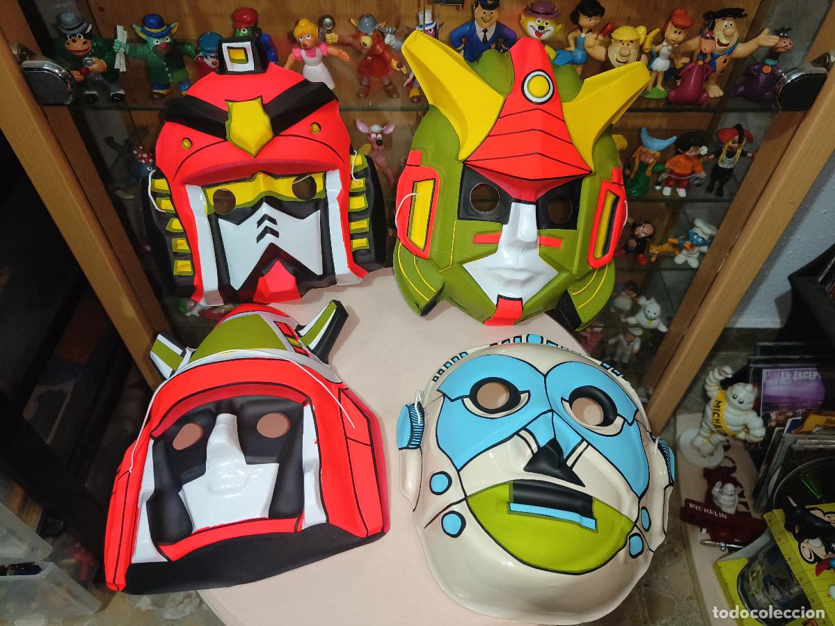 Juguetes antiguos y Juegos de colecci&oacute;n: Ocasion ! Lote caretas plastico C3PO y transformers bootleg vintage a&ntilde;os 80 kiosco