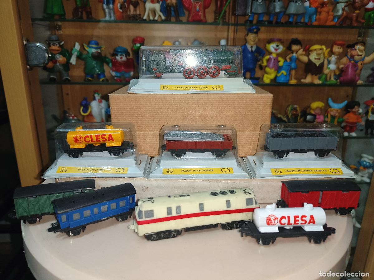 Juguetes antiguos y Juegos de colecci&oacute;n: Ocasion ! Tren locomotora + vagones original vintage a&ntilde;os 80 Escala N Extra Things Spain